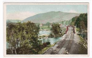 Railroad Bridge Track Berkshire Hills MA 1910c postcard