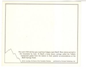 OVESIZE Banff Springs Courtyard and Tallyho, Alberta, 1910