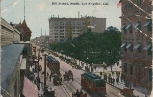 United States Los Angeles California Hill Street tramway 1913