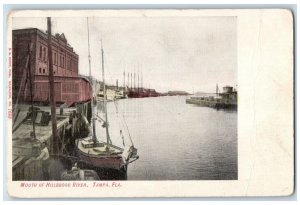 c1905 Mouth Of Hillsboro River Docking Boat Ship Ferry Tampa Florida FL Postcard 