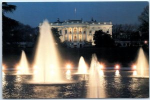 Splashing fountains on the South Lawn of the White House - Washington, D. C.