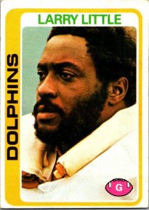 1978 Topps Football Card Larry Little Miami Dolphins sk7225