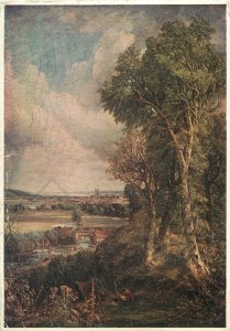 Art Postkarte Dedham Vale(detail) painting by John Constable