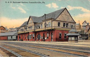 Connellsvile Pennsylvania Train Station Vintage Postcard AA29312