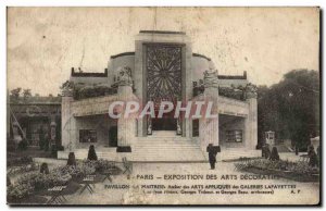 Old Postcard Paris Expostion Decoratits Des Arts Pavilion Master Galeries Laf...