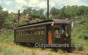 No 1339 Carries White Flags Branford Trolley Museum, Conn, USA 1978 