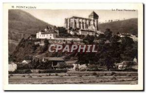 Old Postcard Montauban National Place