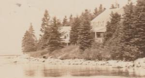 RPPC Shore Scene near Friendship, Maine - pm 1940