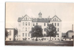 Mt Calvary Wisconsin WI RPPC Real Photo 1907-1918 St Lawrence College Building