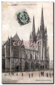 Old Postcard Quimper La Cathedrale