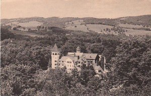 Postcard Woodstock Inn from Linden Hill Woodstock Vermont