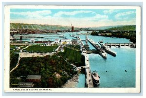 c1920s Canal Locks Second To Panama Pudget Sound to Lake Washington Postcard