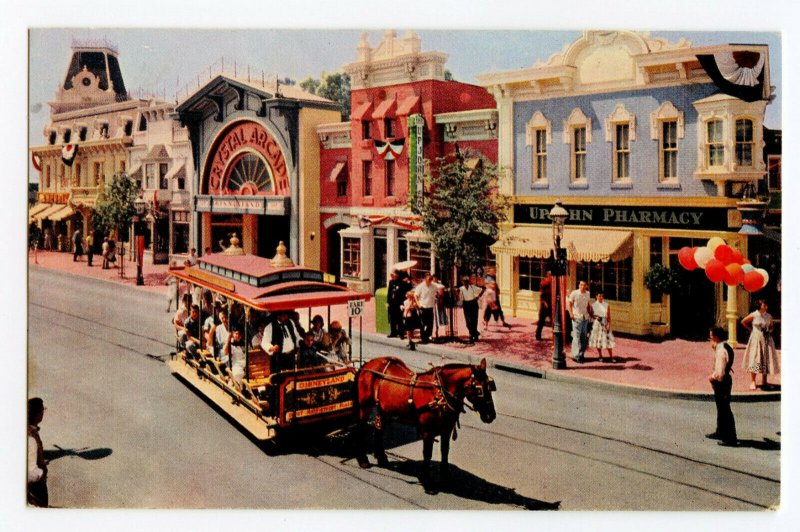 The Upjohn Pharmacy Main Street Disneyland Vintage Postcard Standard View Card