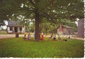 Conner Prairie Pioneer Settlement Noblesville Indiana Spinning Wool Postcard D30