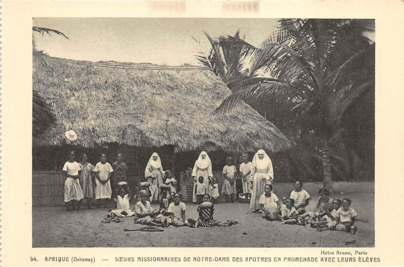 BF35750 dahomey sceurs missionnaires de notre dame benin  front/back scan