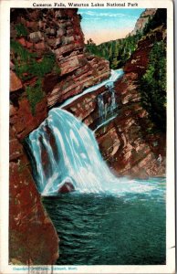 Cameron Falls Waterton Lakes National Park Alberta Canada Postcard PC123