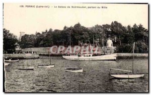 Old Postcard Pornic The Noeveillard Boat Assuming Mole Boat