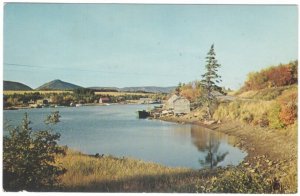 Dingwall-By-The-Sea, Cape Breton NS, Vintage 1967 Postcard, Broken Circle Cancel