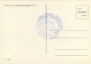 Germany aufstieg zum zugspitz ostgipfel 2964m Postcard