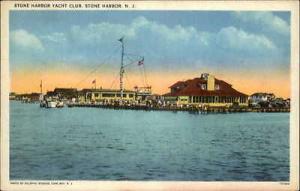 Stone Harbor NJ Yacht Club #1 - Postcard