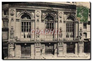 Old Postcard Amiens Municipal Theater