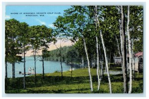 c1940s Shore at Minocqua Heights Golf Club Minocqua Wisconsin WI Postcard