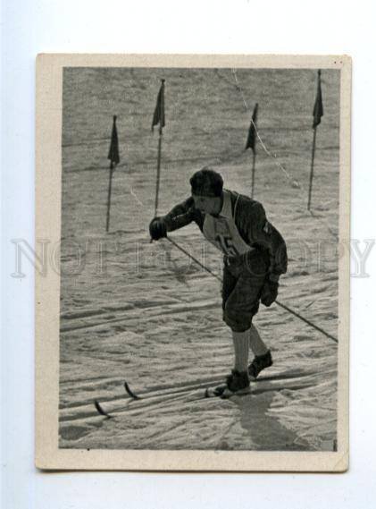 166996 VII Olympic WERNER MORING skier CIGARETTE card