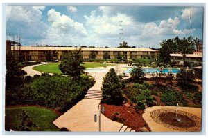 1968 Atlanta Hilton Inn Opposite Atlanta Airport Hapeville Georgia GA Postcard 