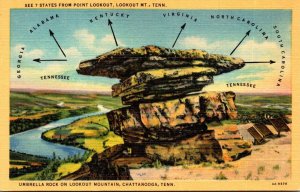 Tennessee Chattanooga Lookout Montain Umbrella Rock Curteich