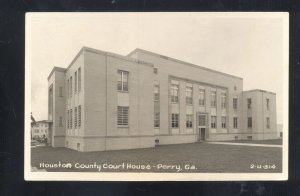 RPPC PERRY GEORGIA HOUSTON COUNTY COURT HOUSE VINTAGE REAL PHOTO POSTCARD