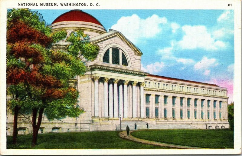 National Museum Washington, D.C. linen postcard