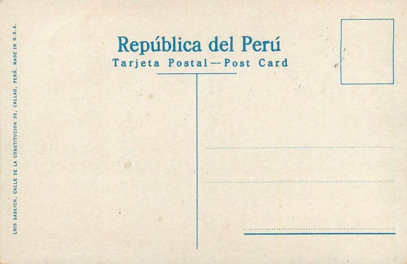 Postcard PERU Lima ministerio de fomento