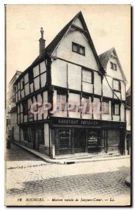 Old Postcard Bourges birthplace of Jacques Coeur Ariotout Patissier