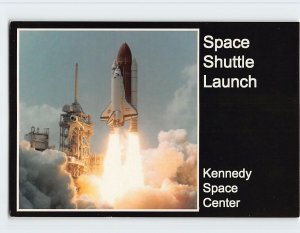 Postcard Space Shuttle Launch, Kennedy Space Center, Florida