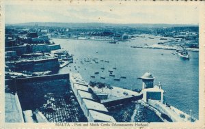 Malta Pieta and msida Creek Vintage Postcard 08.32