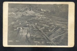 RPPC APPLETON MINNESOTA TORNADO DAMAGE DISASTER REAL PHOTO POSTCARD