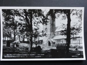Yorkshire: HAWORTH The Bronte Parsonage School and Church c1956 RP Postcard