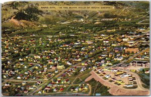 Rapid City In The Black Hills South Dakota Gateway City Birdseye View Postcard