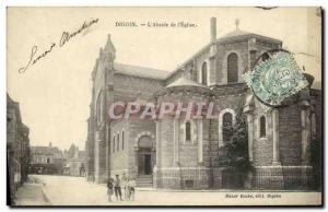 Old Postcard Digoin The Apse of The Church