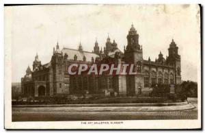 Old Postcard The Art Galleries Galsgow