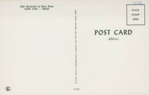 USA Old Windmill Bass River Cape Cod Massachusetts Chrome Postcard 04.03