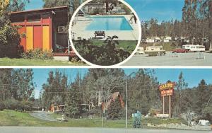 SALINAS, CA California  CABANA HOLIDAY Pool~Trailers~Cabins  ROADSIDE  Postcard