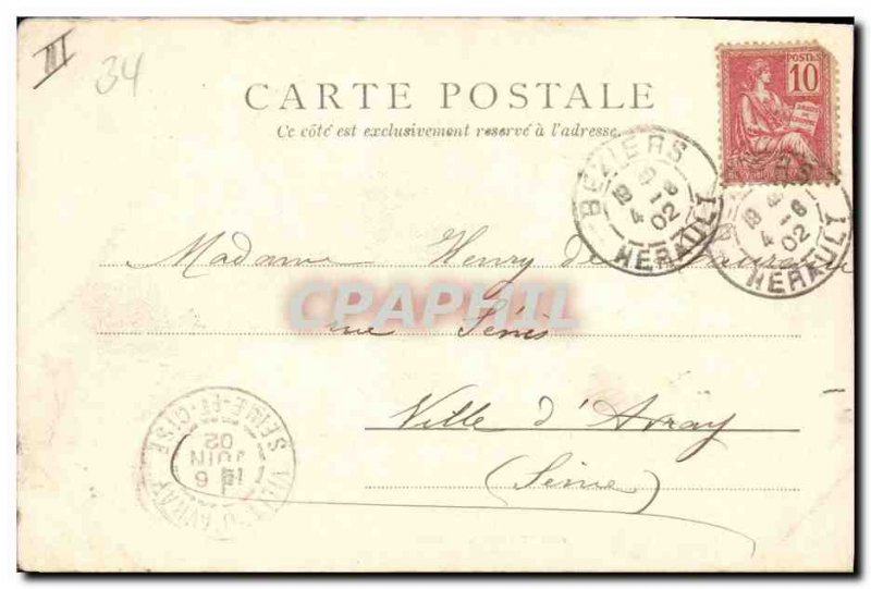 Old Postcard Bank Caisse d & # 39Epargne Beziers