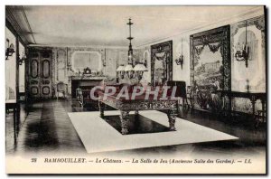 Old Postcard Pool Chateau de Rambouillet Old guard room The game room