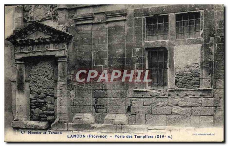 Old Postcard Lancon Gate Templar