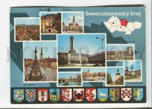 470910 Czechoslovakia North Moravian region cities and coats of arms Old