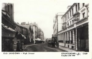 Isle of Wight Postcard - Old Sandown High Street Ref A5740