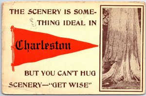 VINTAGE POSTCARD PENANT CHARLESTON SOUTH CAROLINA 1912 [creasing present]