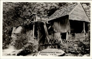 Evanston Illinois RPPC Grandpappy's Mill  W.M. Cline Photo Postcard V19