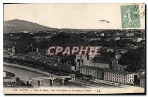 Old Postcard Lyon Serin Bridge Fort St. John and Barracks Serin